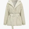 Lapel Belted Puffer>MICAS Best