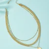 Layer Disc Pendant Necklace>MICAS Sale