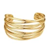 Layered Wire Cuff Bangle>MICAS Online