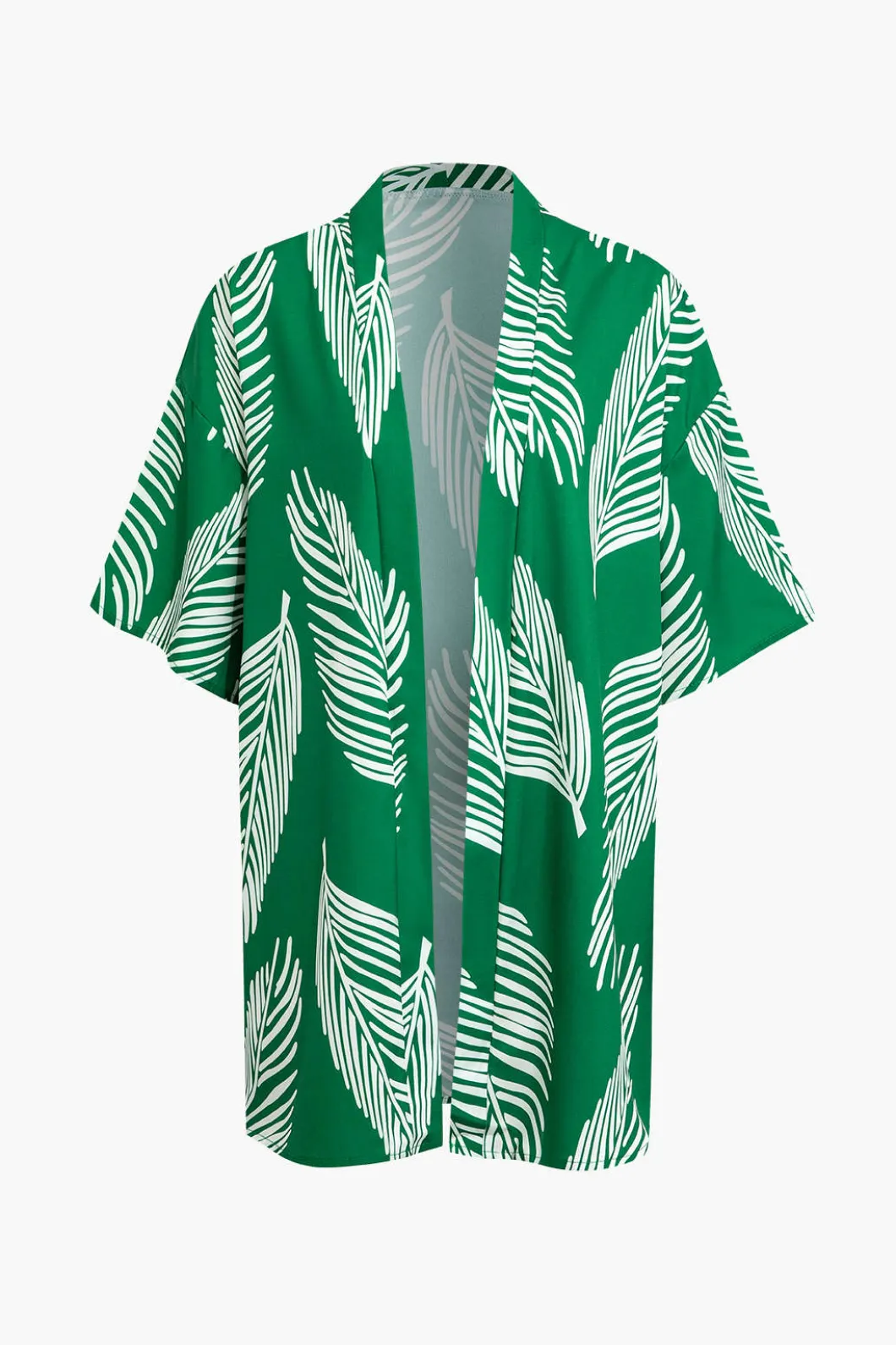 Leaf Print Drawstring Shorts Set>MICAS Discount