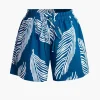 Leaf Print Drawstring Shorts Set>MICAS Discount
