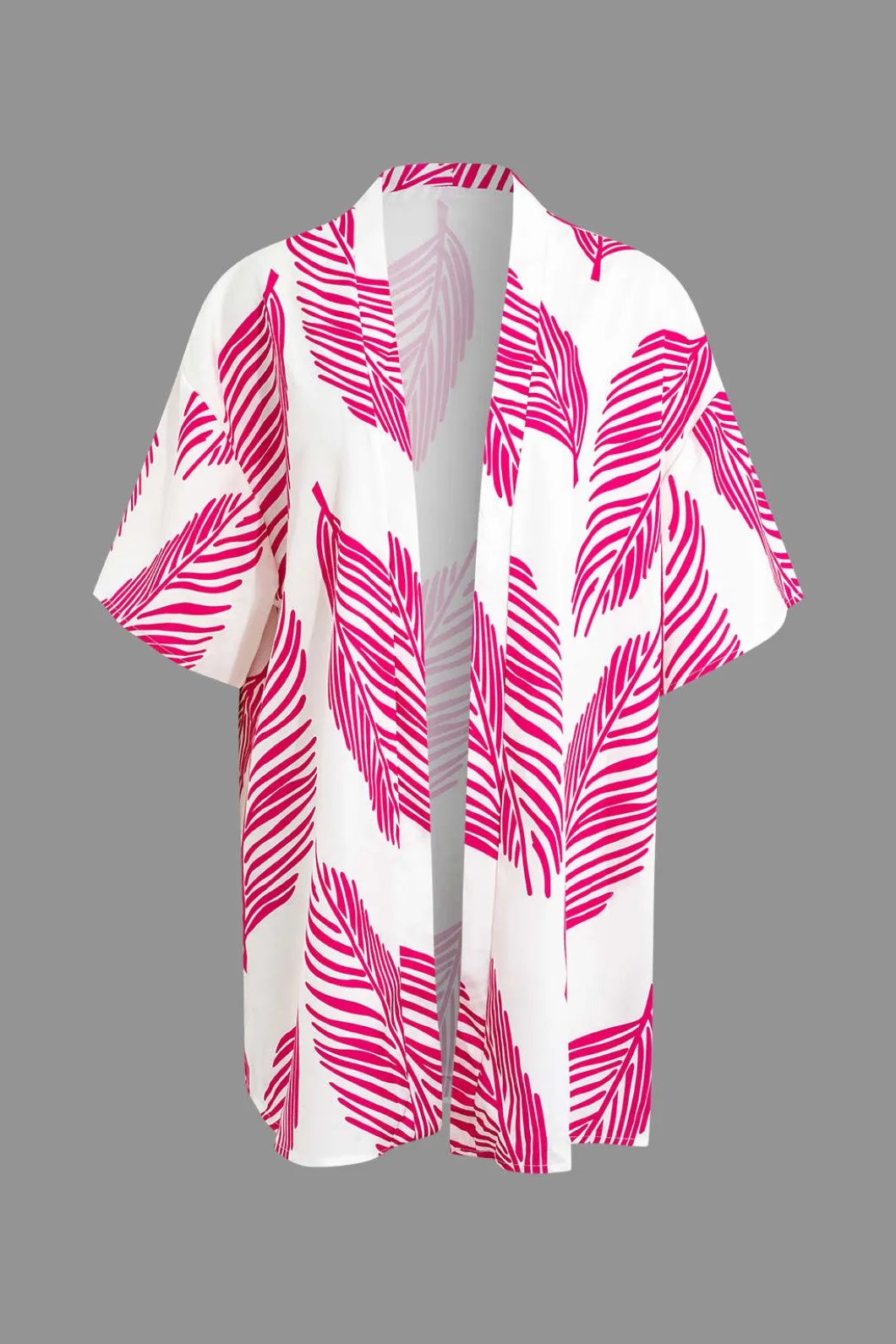 Leaf Print Drawstring Shorts Set>MICAS Discount