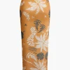 Leaves Print Knot Split Cover-Up Maxi Skirt>MICAS Sale