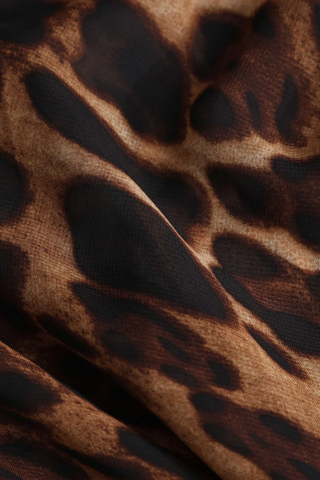 Leopard Print Draped Maxi Dress>MICAS Fashion