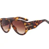 Leopard Print Frame Sunglasses>MICAS Fashion