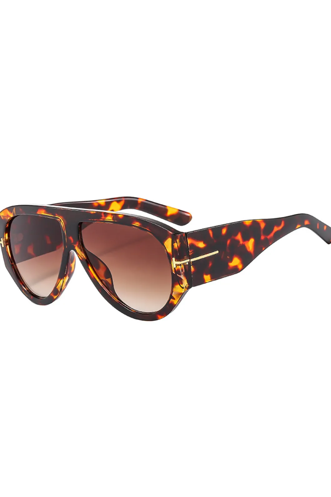 Leopard Print Frame Sunglasses>MICAS Fashion