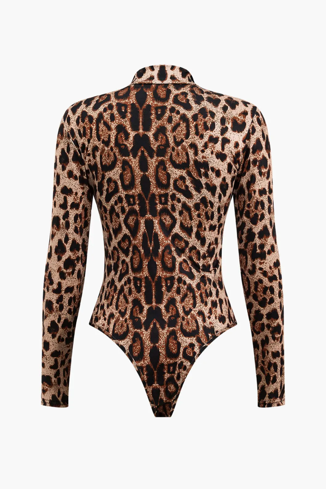 Leopard Print Long Sleeve Bodysuit>MICAS New