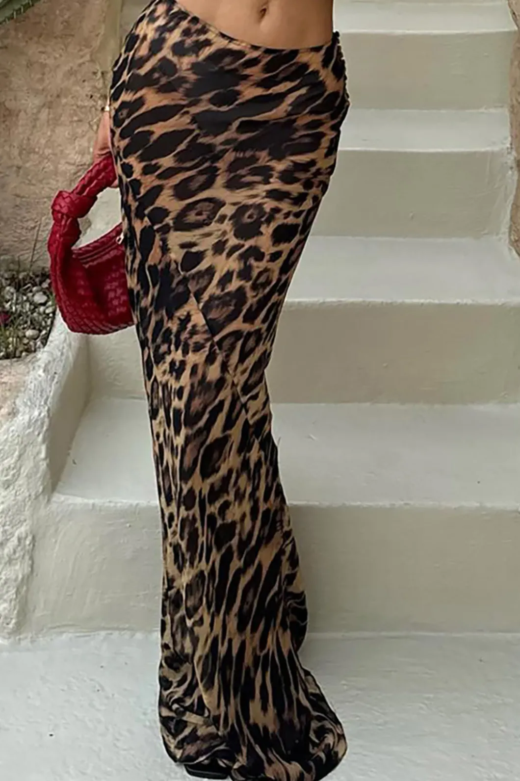 Leopard Print Mermaid Skirt>MICAS Discount