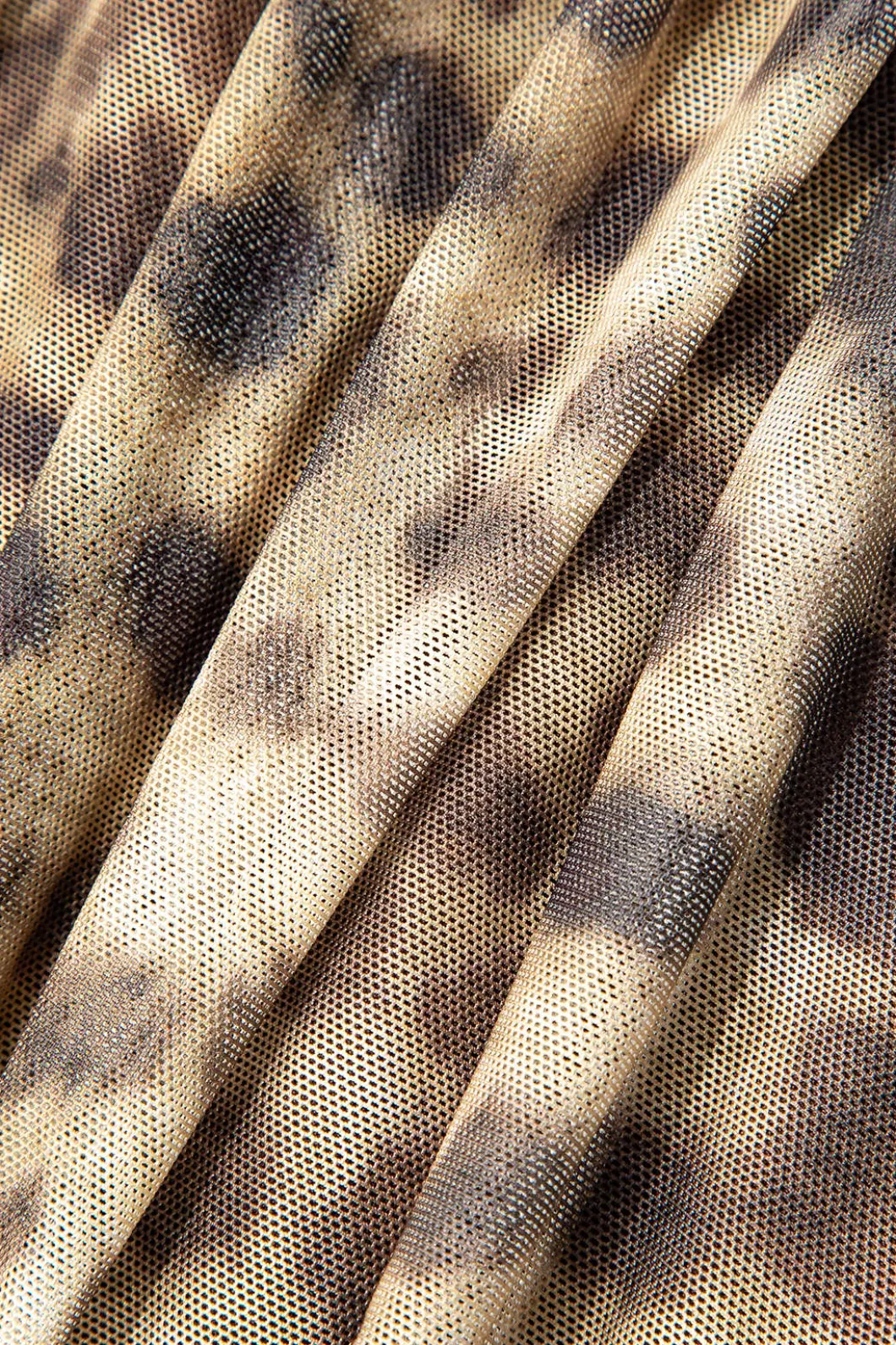 Leopard Print Mesh Halter Tube Top>MICAS Hot