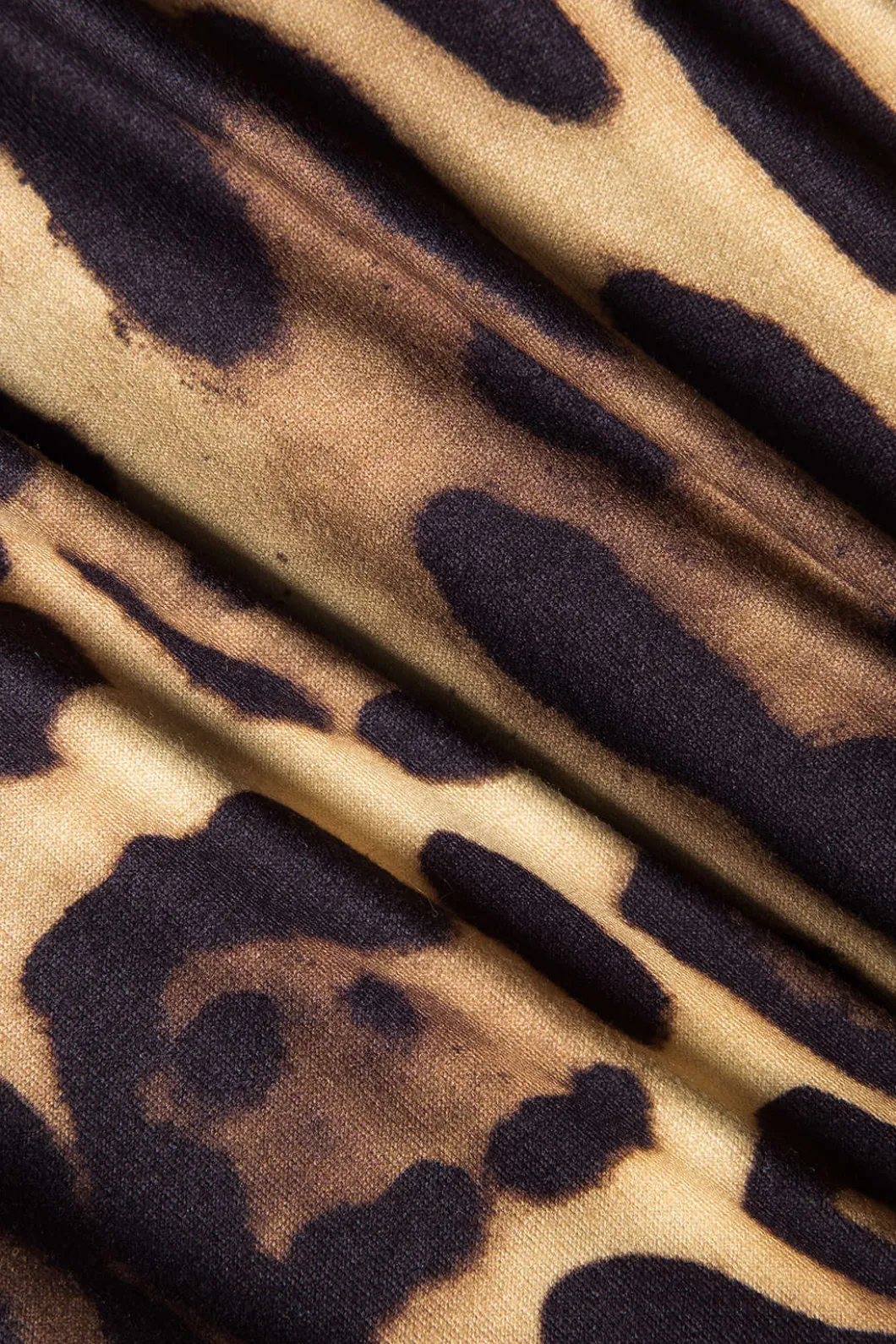 Leopard Print Off Shoulder Long Sleeve Bodysuit>MICAS Fashion