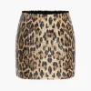 Leopard Print Sequin Low Neckline Skirt Set>MICAS Online