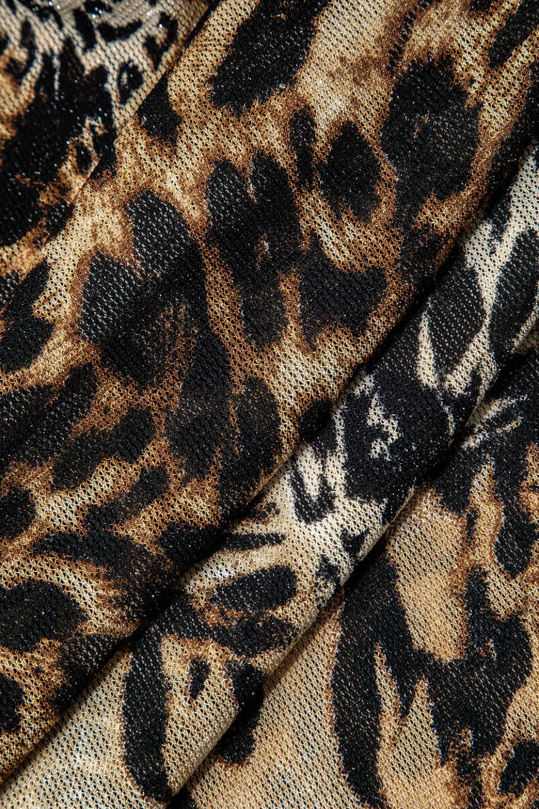 Leopard Print Twist Halter Backless Midi Dress>MICAS Best