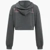 Letter Embroidery Hooded Top And Tie-Up Trousers Set>MICAS Online