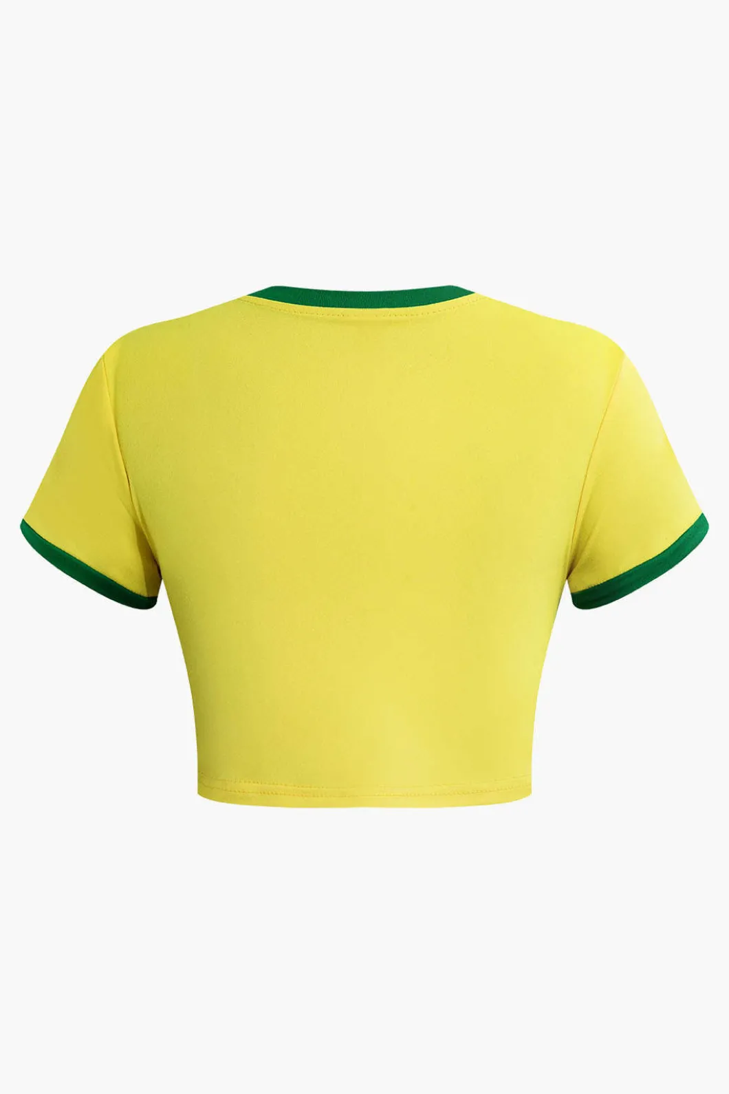 Letter Printed Crop T-shirt>MICAS New