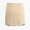 Linen Disc Tassel Skirt>MICAS Hot