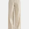 Linen Pleated Wide Leg Trousers>MICAS New