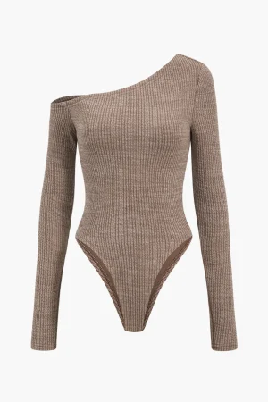 Long Sleeve Asymmetrical Bodysuit>MICAS Discount