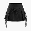 Low Rise Tie Cargo Mini Skirt>MICAS Best
