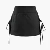 Low Rise Tie Cargo Mini Skirt>MICAS Best