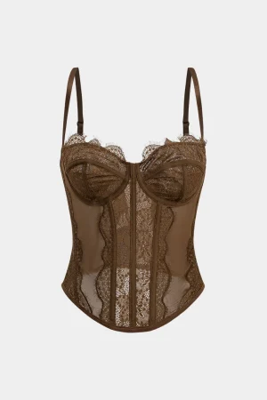 Mesh Embroidery Slip Cami Top>MICAS Best