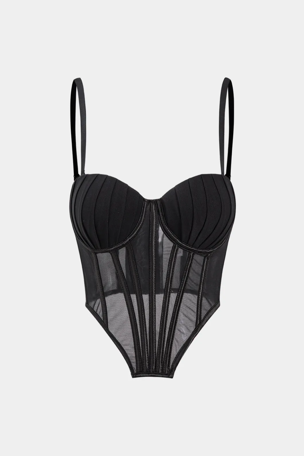 Mesh Lace Corset Bustier Cami Top>MICAS Hot