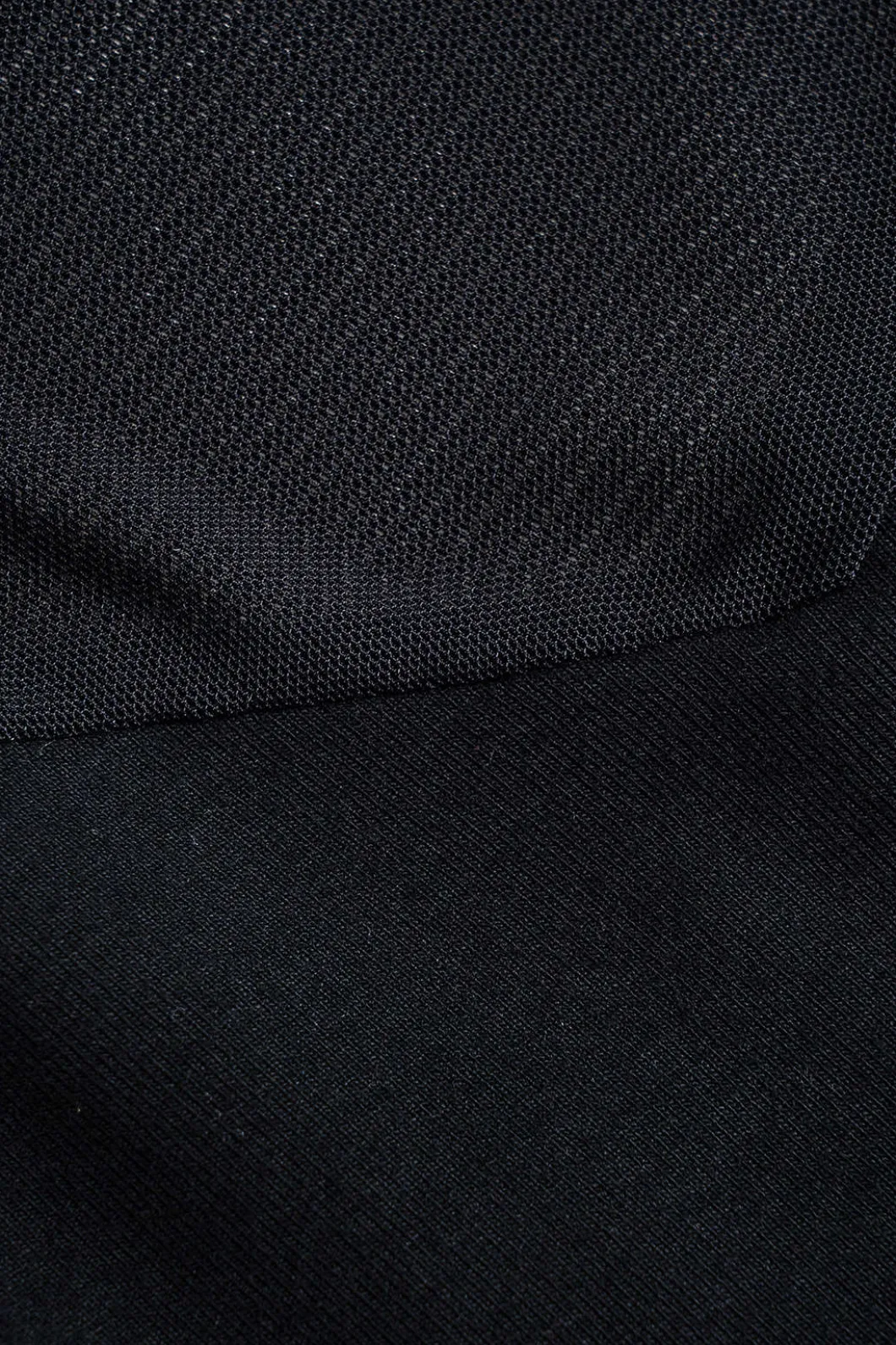 Mesh Patchwork Long-Sleeve Top>MICAS New