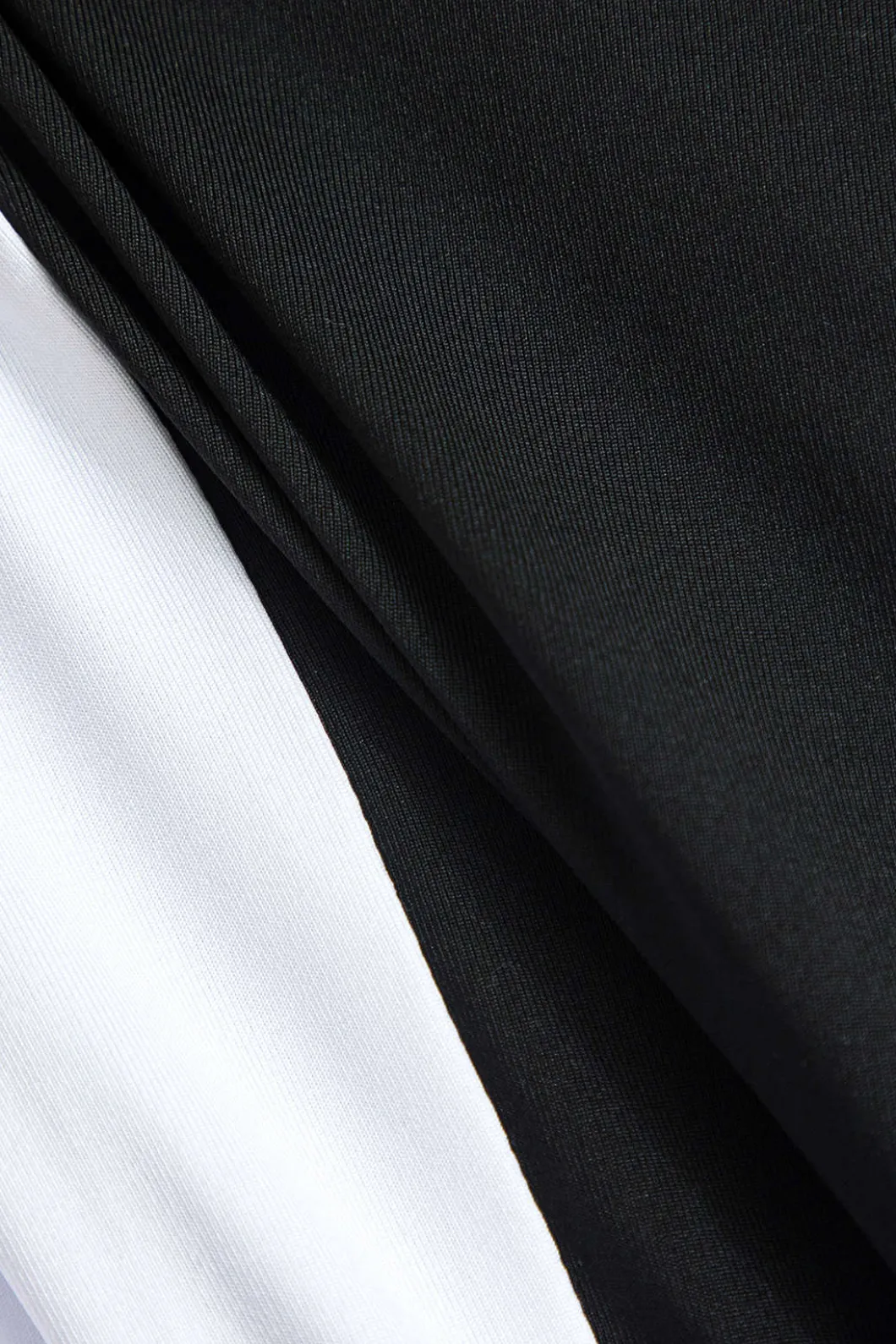 Metal Buckle One Shoulder Patchwork Long Sleeve Midi Dress>MICAS Outlet