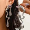 Metal Drop Asymmetrical Earrings>MICAS Fashion