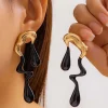 Metal Drop Asymmetrical Earrings>MICAS Fashion