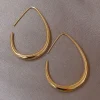 Metal Oval Earrings>MICAS Fashion