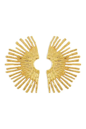 Metal Scalloped Earrings>MICAS New