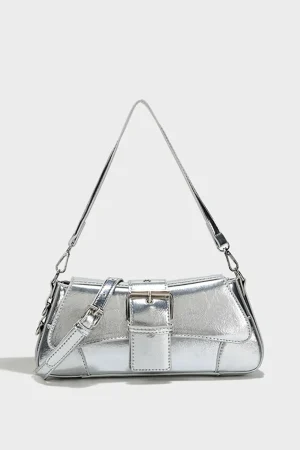 Metallic Buckle Shoulder Bag>MICAS Hot