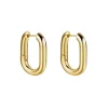 Metallic Geometric U-Shaped Earrings>MICAS Online