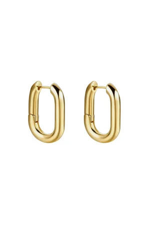 Metallic Geometric U-Shaped Earrings>MICAS Online