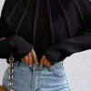 Mock Neck Textured Batwing Sleeve Sweater>MICAS Clearance