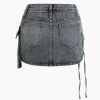 Multi Pocket Denim Mini Cargo Skirt>MICAS Online