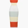Multicolored Stripe Knitted Backless Maxi Dress>MICAS Sale