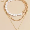 Multi-Layer Pearl Necklace>MICAS Hot