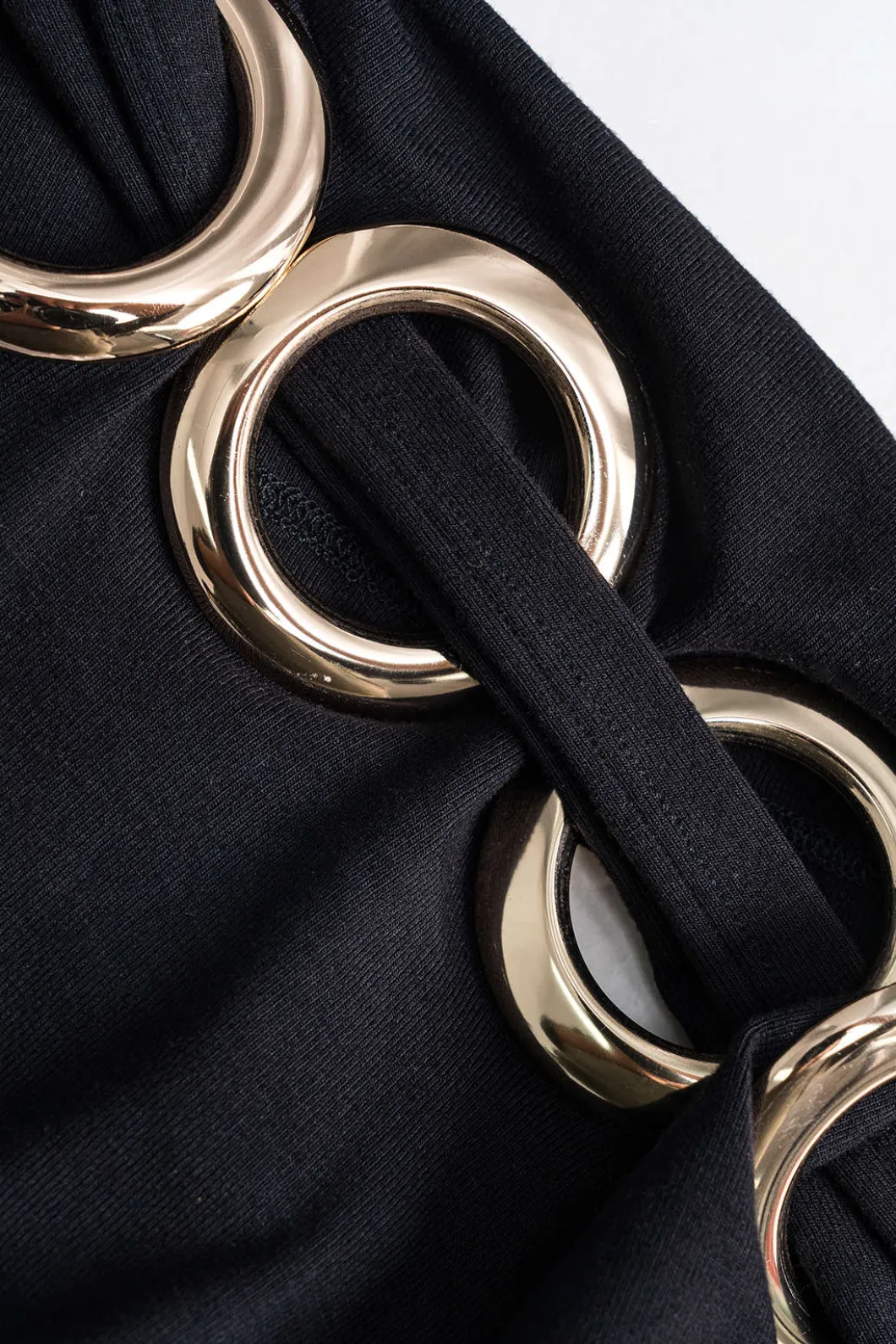 Neck Ring Long Sleeve Mini Dress>MICAS Online