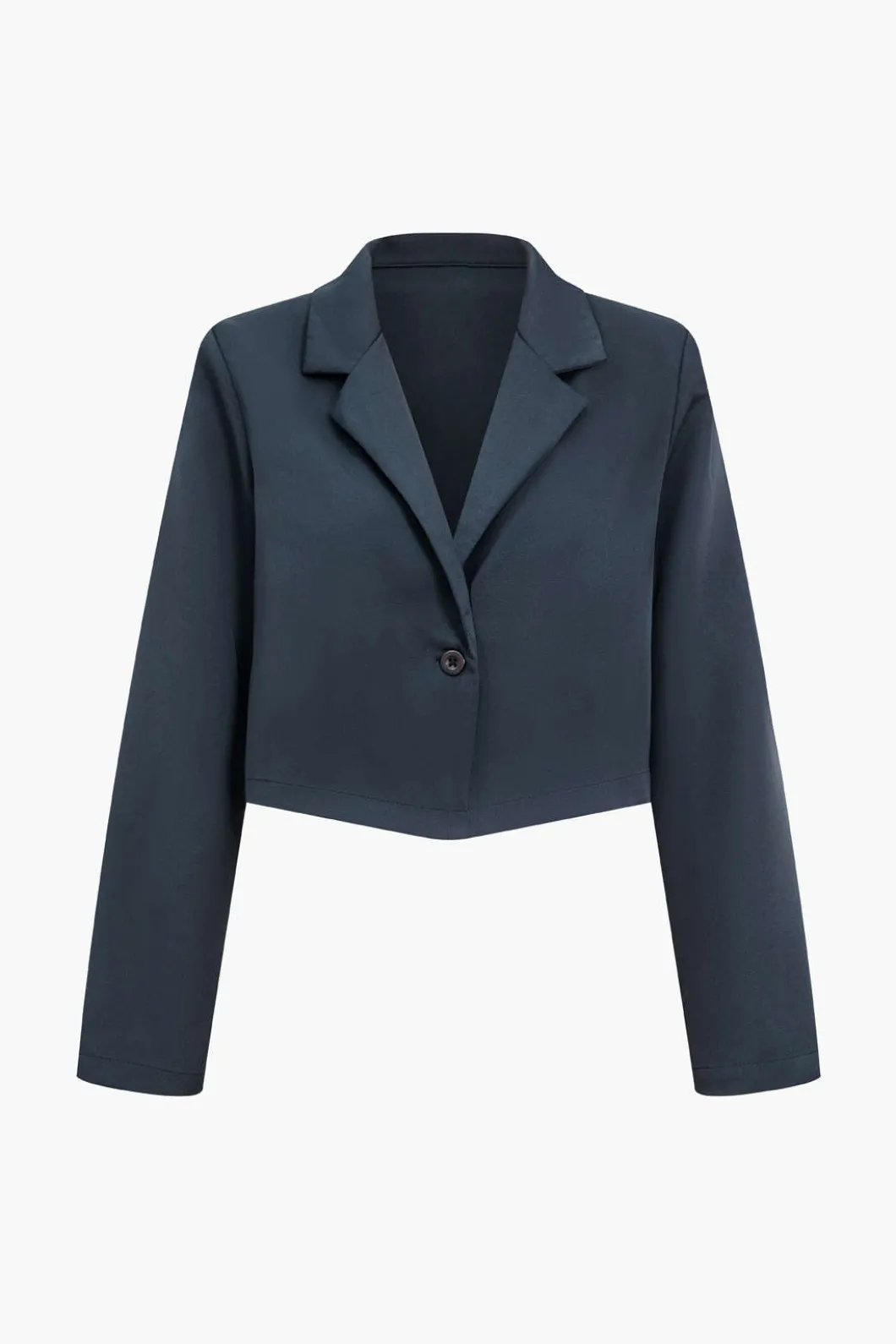 Notched Lapel Blazer And High Waist Trousers Set>MICAS New