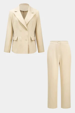 Notched Lapel Blazer And Trouser Sets>MICAS New