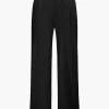 Notched Lapel Tie Back Vest And Straight Leg Suit Pants Set>MICAS Hot