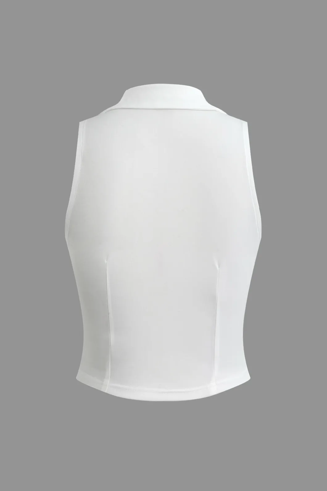 Notched Lapel Vest And Pleated Mini Skirt Set>MICAS Clearance