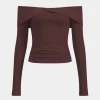 Off Shoulder Long-Sleeve Top>MICAS Sale