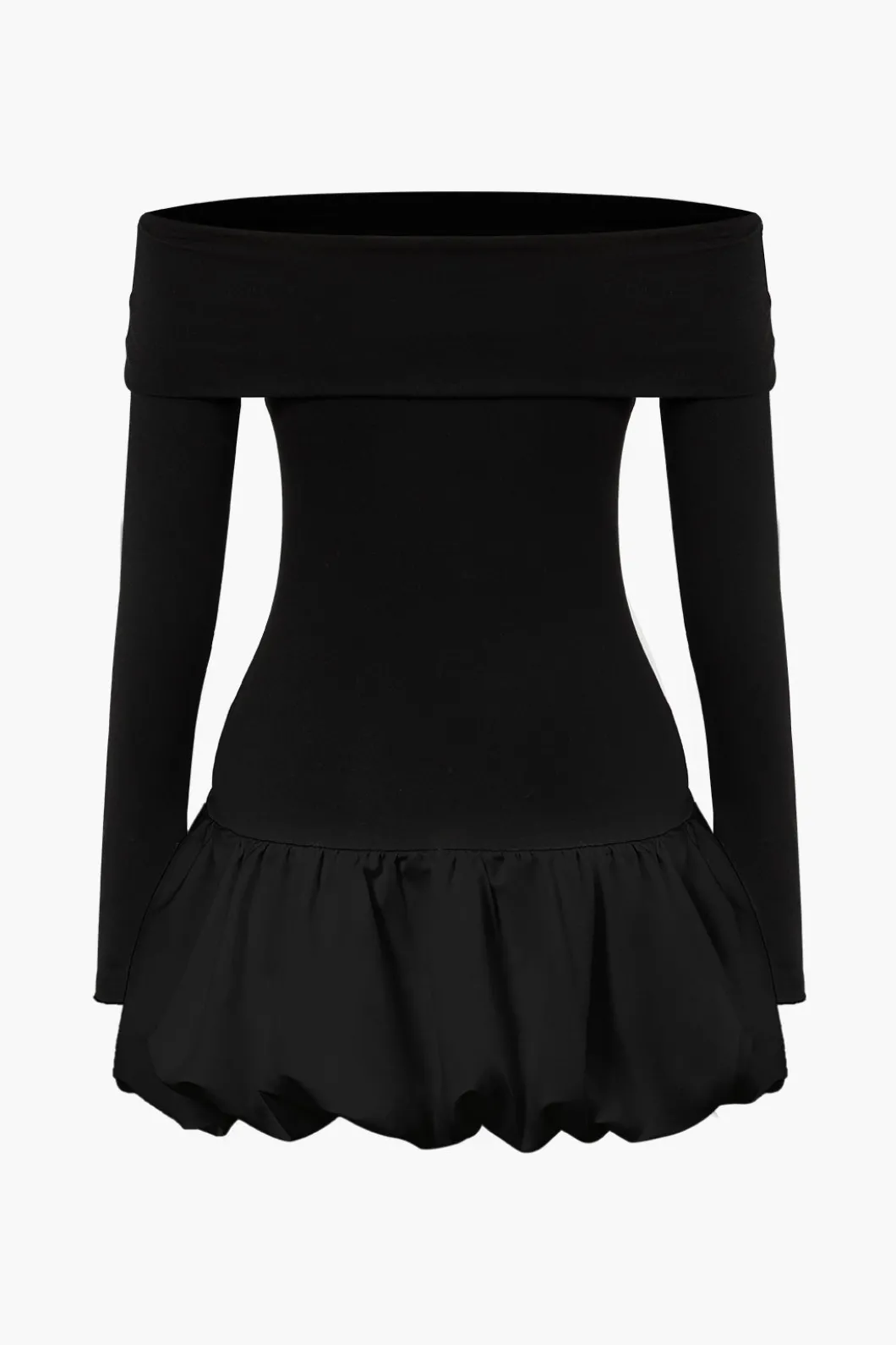 Off Shoulder Patchwork Mini Dress>MICAS Discount