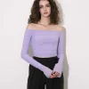 Off-The Shoulder Long-Sleeve Top>MICAS Outlet