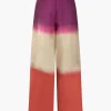 Ombre High Waisted Satin Straight Leg Pants>MICAS Online