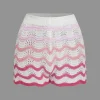 Ombre Knit Color Block Mini Skirt Set>MICAS Fashion