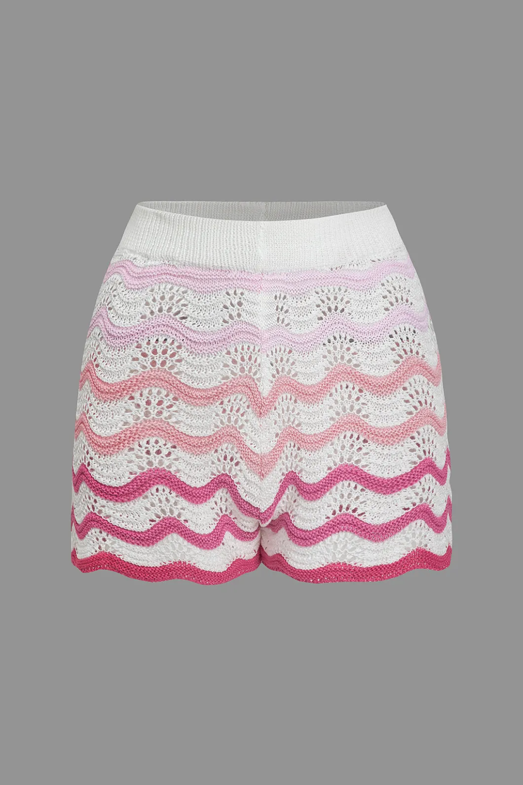 Ombre Knit Color Block Mini Skirt Set>MICAS Fashion