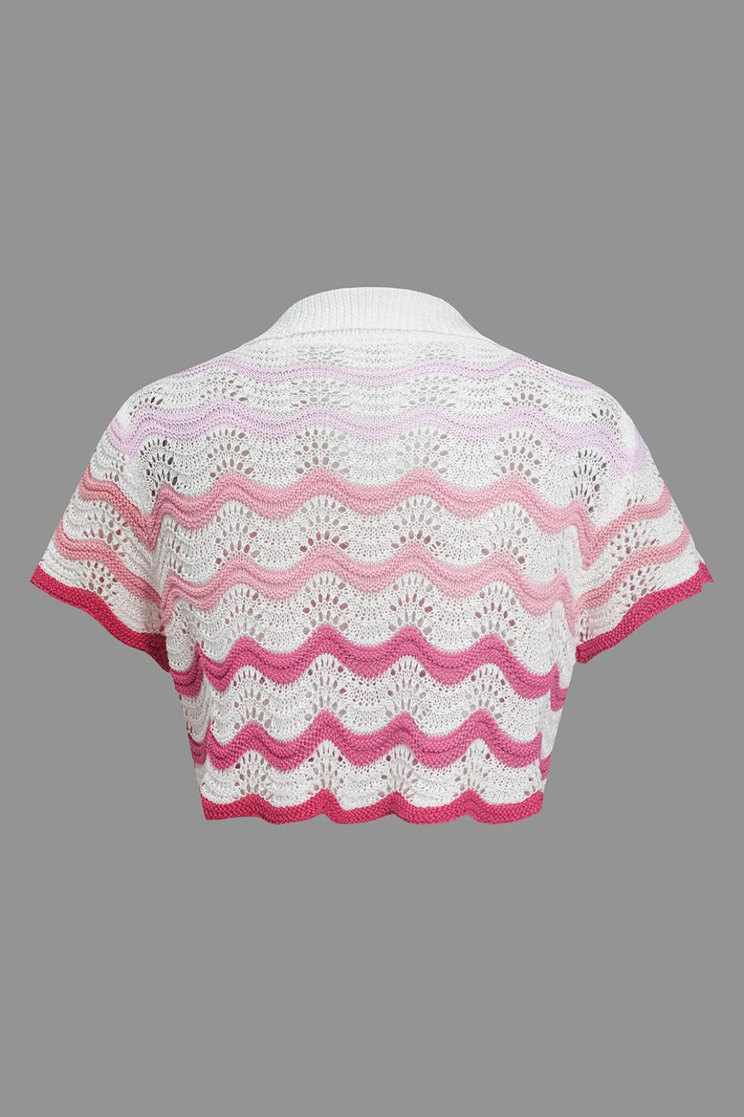 Ombre Knit Color Block Mini Skirt Set>MICAS Fashion